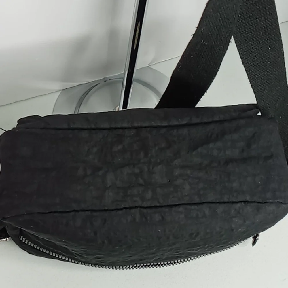 SPORT - Black Crossbody/Fanny Pack- Black Water Resistant - Large Travel Size